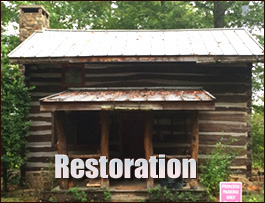 Historic Log Cabin Restoration  Richmond County, Georgia